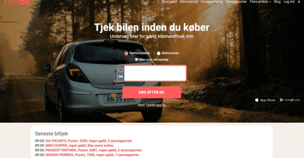 tjek nummerplade ejer tjek nummerplade ejer
